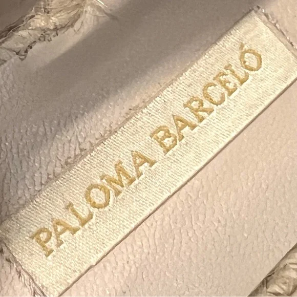 Paloma Barcelo Lynde Tan Suede Jute Espadrille Two Tone Platform Sandal Women 38 - Picture 16 of 16